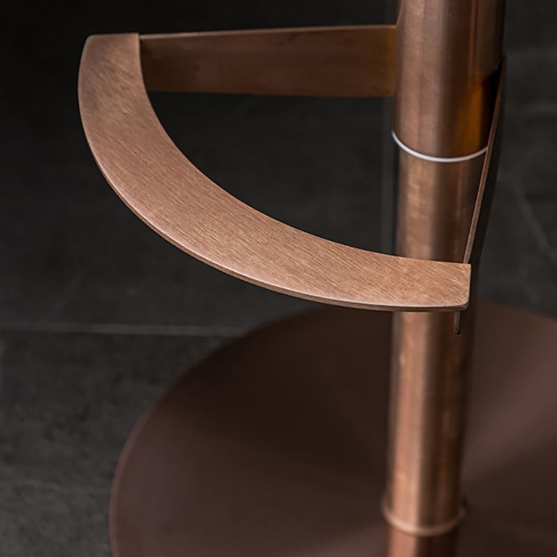Tabouret de comptoir réglable de style moderne avec coussin en cuir et pied simple