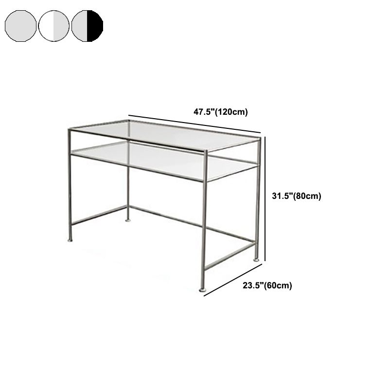 Mesa de laptop de dormitorio de escritorio rectangular de 31.5 "H con estante