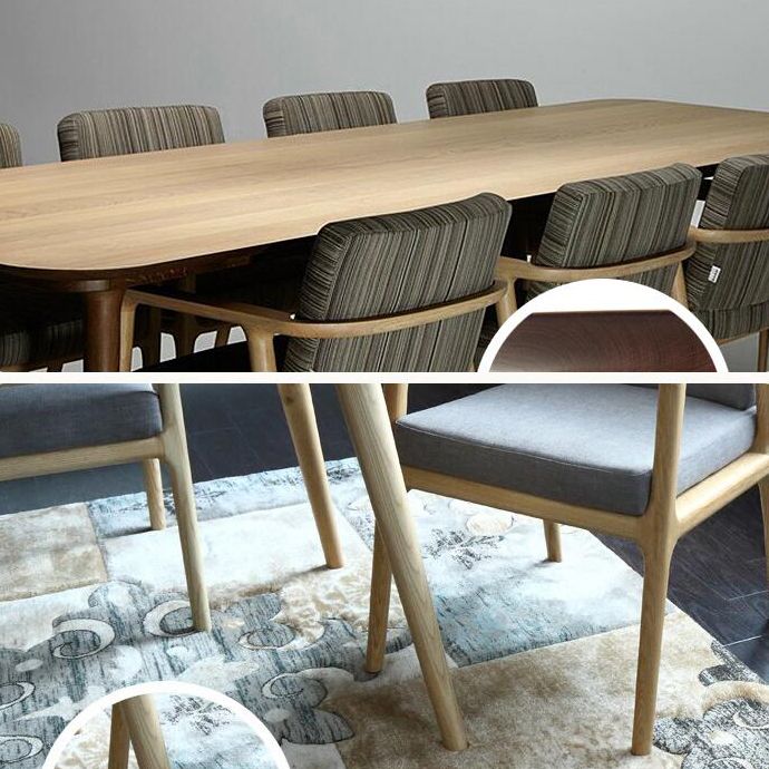 Rectangle 4 Legs Modern Style Dining Table Wood Color Fixed Table of Solid Wood Clearhalo ' dining_table' 'Dining Tables & Seating' 'Dining Tables' 'furn' 'furn_dining_table' 'Furniture' 'furniture_dining_table' 'Kitchen & Dining Furniture' 'kitchen&dining_furn' 'kitchen' 'kitchen_dining_table' 1200x1200_68cad77c-fa68-4255-a269-9927878a1ae5