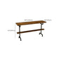 Industrial Wood Bar Table Trestle Base Dining Table for Kitchen Living Room Clearhalo 'Bar Furniture' 'Bar Tables' 'bar_tables' 'furn' 'furn_bar_tables' 'Furniture' 'Kitchen & Dining Furniture' 1200x1200_68ce5555-3d35-4d48-bda2-09fba9ef4fa6