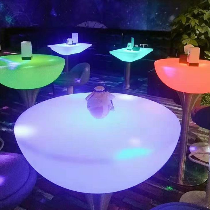 Polyethylene Round Table Industrial Style Commercial Outdoor Bar Table Clearhalo 'Bar Furniture' 'Bar Tables' 'bar_tables' 'furn' 'furn_bar_tables' 'Furniture' 'Kitchen & Dining Furniture' 1200x1200_68d06e47-becb-4b8b-b23f-12bcab7d9e38