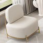 29.5"/31.5" H Contemporary White Wool Armless Sofa for Apartment