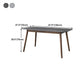 Rectangle Stone Top Dining Table Mid-Century Modern Dining Table with 4 Legs Clearhalo 'Dining Tables & Seating' 'Dining Tables' 'dining_table' 'furn' 'furn_dining_table' 'Furniture' 'furniture_dining_table' 'Kitchen & Dining Furniture' 'kitchen' 'kitchen_dining_table' 1200x1200_68d2c80d-2179-4836-bfc5-1d17060569ca