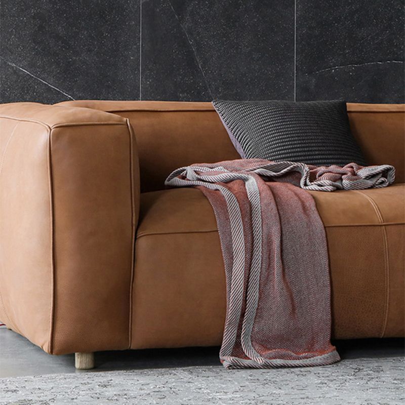 Contemporary Faux Leather Sofa Tuxedo Arm 25.59-In High Sofa Clearhalo 'furn' 'furn_sofas' 'Furniture' 'Living Room Furniture' 'Sofa' 'sofas' 1200x1200_68d449c6-7ca9-47e0-8e82-6329726dce31