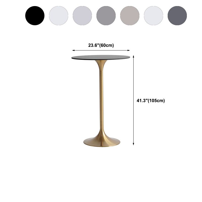 41.3"H Bar Dining Table Pedestal Sintered Stone Bar Height Cocktail Table Clearhalo 'Bar Furniture' 'Bar Tables' 'bar_tables' 'furn' 'furn_bar_tables' 'Furniture' 'Kitchen & Dining Furniture' 1200x1200_68d5dfef-d58e-4eb7-9b96-9127265d1e9a