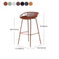 Nordic Metal Low Back Barstool Simple Indoor Tall Stool with Plastic Seat Clearhalo 'Bar Furniture' 'Bar Stools' 'bar_stools' 'furn' 'furn_bar_stools' 'furniture_bar_stools' 'Kitchen & Dining Furniture' 'kitchen&dining_furn' 'kitchen' 'kitchen_furn' Furniture' 1200x1200_68d72b8f-d86a-4c86-adc5-3324db354626