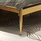 Letto a frammento aperto di ferro letto standard contemporaneo con gambe metalliche