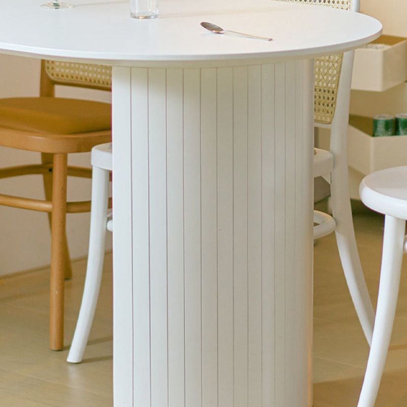 White Dinette Table with Pine Wood Base Modern Free Form Dining Table Clearhalo 'Dining Tables & Seating' 'Dining Tables' 'dining_table' 'furn' 'furn_dining_table' 'Furniture' 'Kitchen & Dining Furniture' 1200x1200_68d8329b-6431-47cd-82d1-d9f4e16f7635
