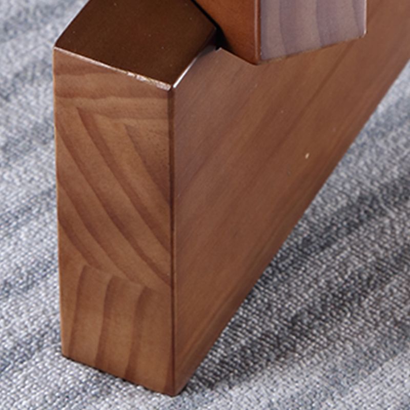 Tavolo da cocktail tondo in vetro con base in legno massiccio