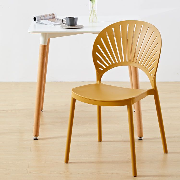 Contemporary Kitchen Stackable Chairs Plastic Dining Armless Side Chair Clearhalo ' kitchen&dining_furn' 'Dining Chairs' 'Dining Tables & Seating' 'dining_chair' 'furn' 'furn_dining_chair' 'Furniture' 'furniture_dining_chair' 'Kitchen & Dining Furniture' 'kitchen' 1200x1200_68d97258-e1da-4055-b3ab-a228369ff5b9