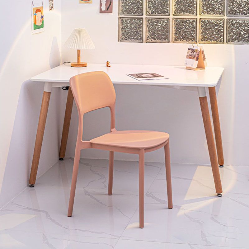 Contemporary Style Dining Chairs Kitchen Plastic Dining Armless Side Chair Clearhalo ' kitchen&dining_furn' 'Dining Chairs' 'Dining Tables & Seating' 'dining_chair' 'furn' 'furn_dining_chair' 'Furniture' 'furniture_dining_chair' 'Kitchen & Dining Furniture' 'kitchen' 1200x1200_68da4606-86a6-4700-93f7-f7536e026fd6