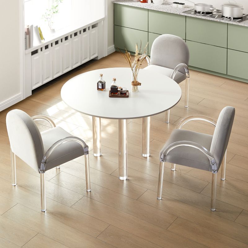 Modern Style Round Furniture Kitchen Dining Table with 3 Legs Clearhalo 'Dining Tables & Seating' 'Dining Tables' 'dining_table' 'furn' 'furn_dining_table' 'Furniture' 'Kitchen & Dining Furniture' 1200x1200_68ddfa20-a0d7-4a5c-8cce-4320f5d8806c