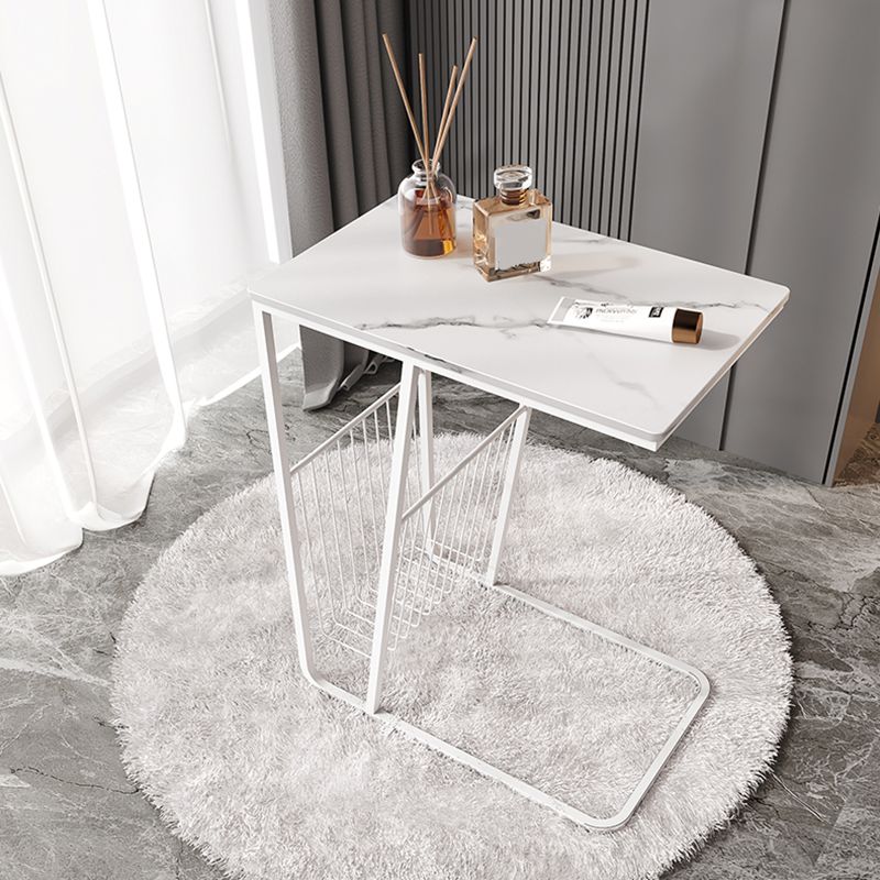 Mesa nocturna de almacenamiento industrial de hierro de 1Shelf de hierro, 24 "de alto