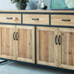 Sideboard a buffet per pranzo contemporaneo con armadi e cassetti