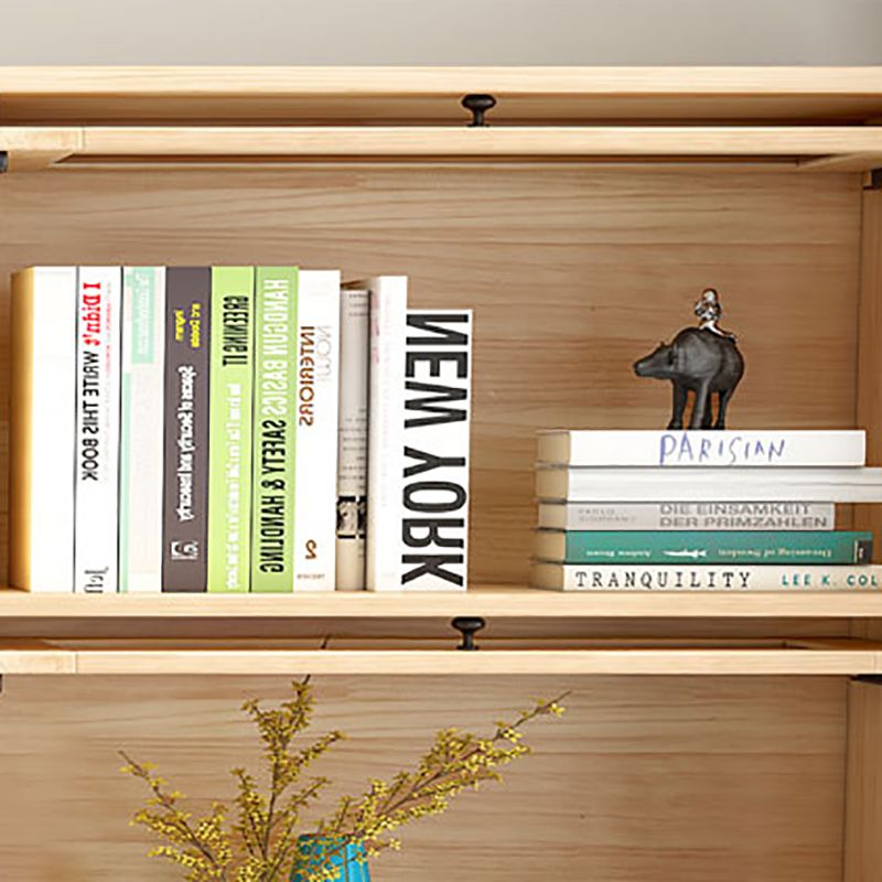 Scandinavian Style Closed Back Bookshelf Standard Wooden Bookcase Clearhalo 'Bookcases' 'furn' 'furn_bookcases' 'Furniture' 'Office Furniture' 1200x1200_68e05e55-b76a-4a41-84b6-6ecf385a8bae