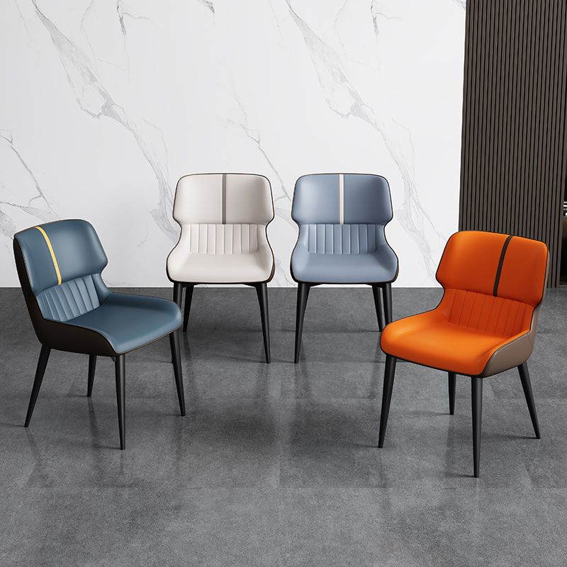 Chaises de salle à manger sans bras contemporaine avec rembourrage avec rembourrage