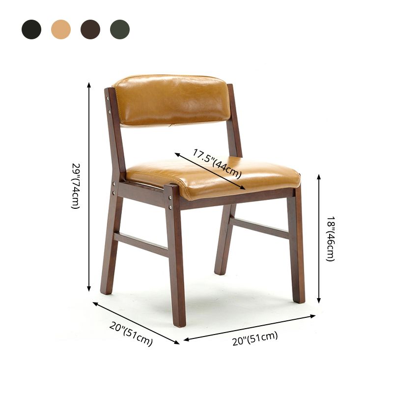 Country Style Armless Dining Chairs Open Back Upholstered Dining Side Chairs Clearhalo ' kitchen&dining_furn' 'Dining Chairs' 'Dining Tables & Seating' 'dining_chair' 'furn' 'furn_dining_chair' 'Furniture' 'furniture_dining_chair' 'Kitchen & Dining Furniture' 'kitchen' 1200x1200_68e188fe-f700-4f29-a6d0-a6a8adfb8f6a