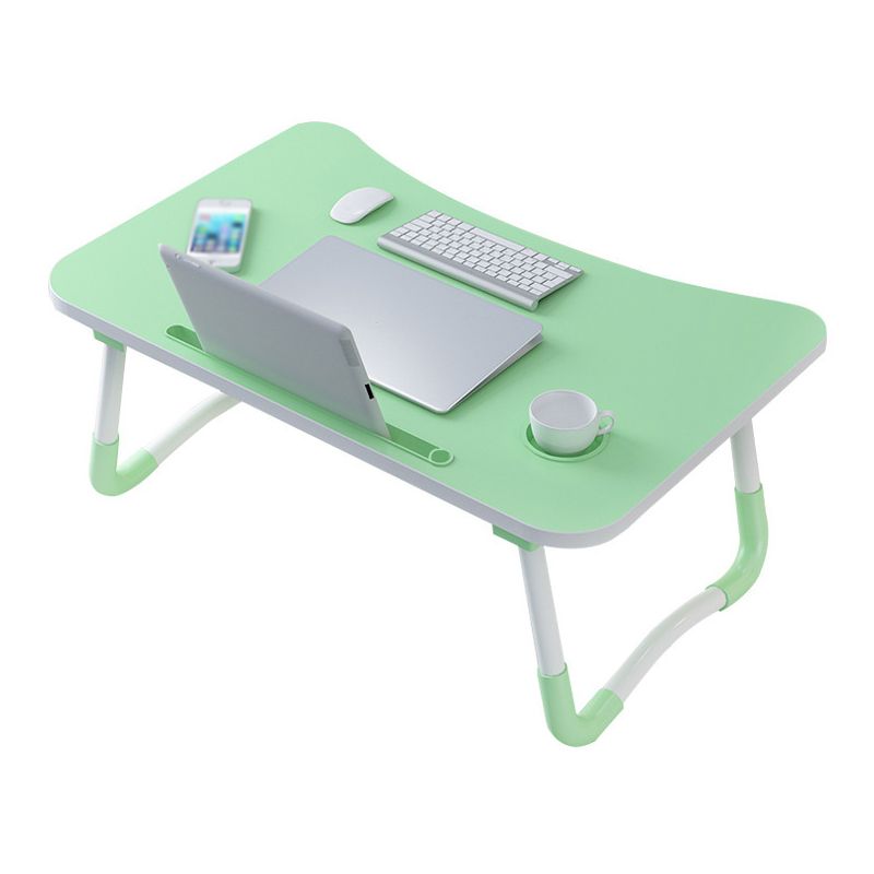 Scrivania di scrittura curva in legno fabbricato scrivania pieghevole contemporanea, 23,6 "l x 15,7" w x 11 "h