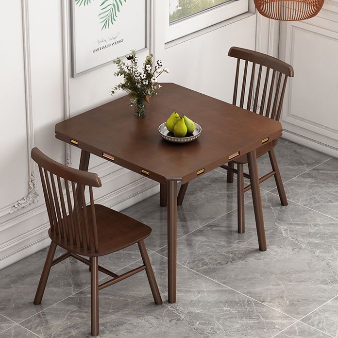 Contemporary Round Dining Table Rubberwood Solid Wood Table with 4 Legs for Dining Room Clearhalo ' dining_table' 'Dining Tables & Seating' 'Dining Tables' 'furn' 'furn_dining_table' 'Furniture' 'furniture_dining_table' 'Kitchen & Dining Furniture' 'kitchen&dining_furn' 'kitchen' 'kitchen_dining_table' 1200x1200_68e1f343-e19e-4299-a993-713ce575a084