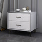 Modern Imitation Wood Nightstand 2-Drawer Storage 18 Inch H Night Table with Legs Clearhalo 'Bedroom Furniture' 'furn' 'furn_night_stand' 'Furniture' 'night_stand' 'Nightstands' 1200x1200_68e2d782-b182-4d68-be53-3cd83fa5c692