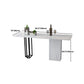 Industrial Rectangle Table and Stool Set 1/2/3 Pieces White Bar Table and Stools Clearhalo 'Bar Furniture' 'furn' 'furn_home_bar_bar_sets' 'Furniture' 'Home Bars & Bar Sets' 'home_bar_bar_sets' 'Kitchen & Dining Furniture' 1200x1200_68e41ca2-a98f-4664-a43b-4e0ce7577597