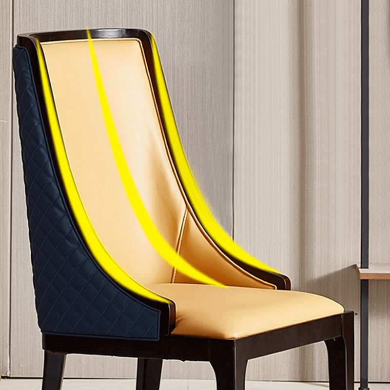 Sillas de comedor sin brazos tradicionales Silla de acento de comedor tapizado