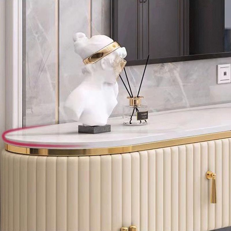 Glam White TV Stand Enclosed Storage TV Media Console with Drawers Clearhalo 'furn' 'furn_tv_stands_entertainment_centers' 'Furniture' 'Living Room Furniture' 'TV Stands & Entertainment Centers' 'TV Stands & Media Storage Furniture' 'tv_stands_entertainment_centers' 1200x1200_68e5a53e-6d59-42f1-a9c5-31ee959f2a4d