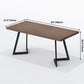 Industrial Solid Wood Dinner Room Kitchen Table Brown Table with Black Frame Clearhalo ' dining_table' 'Dining Tables & Seating' 'Dining Tables' 'furn' 'furn_dining_table' 'Furniture' 'furniture_dining_table' 'Kitchen & Dining Furniture' 'kitchen&dining_furn' 'kitchen' 'kitchen_dining_table' 1200x1200_68e81290-7a95-4883-a2c2-e11a1c330587