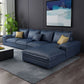 Contemporary 4 Pillows Back Sectional with Pillow Top Arms for 4 People