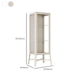 産業用金属キュリオキャビネットガラスのドアは、3つの棚でキャビネットを表示します