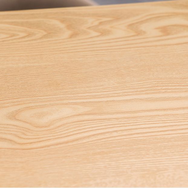 Tavolo da bar casual in stile industriale marrone chiaro, in legno di quercia, per negozio di tè al latte