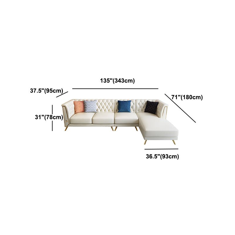 Véritain cuir en cuir en cuir outliers du haut du bras SAFA / Sectionnelles avec usure