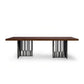 Industrial Pine Wood Table for Restaurant Rectangle Table with Black Double Pedestal Base Clearhalo ' dining_table' 'Dining Tables & Seating' 'Dining Tables' 'furn' 'furn_dining_table' 'Furniture' 'furniture_dining_table' 'Kitchen & Dining Furniture' 'kitchen&dining_furn' 'kitchen' 'kitchen_dining_table' 1200x1200_68ef9572-4c19-47c0-81da-96bd1b126740