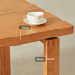 Juego de comedor moderno de 1/3/3/5 piezas, juego de comedor rectangular de madera maciza en color natural