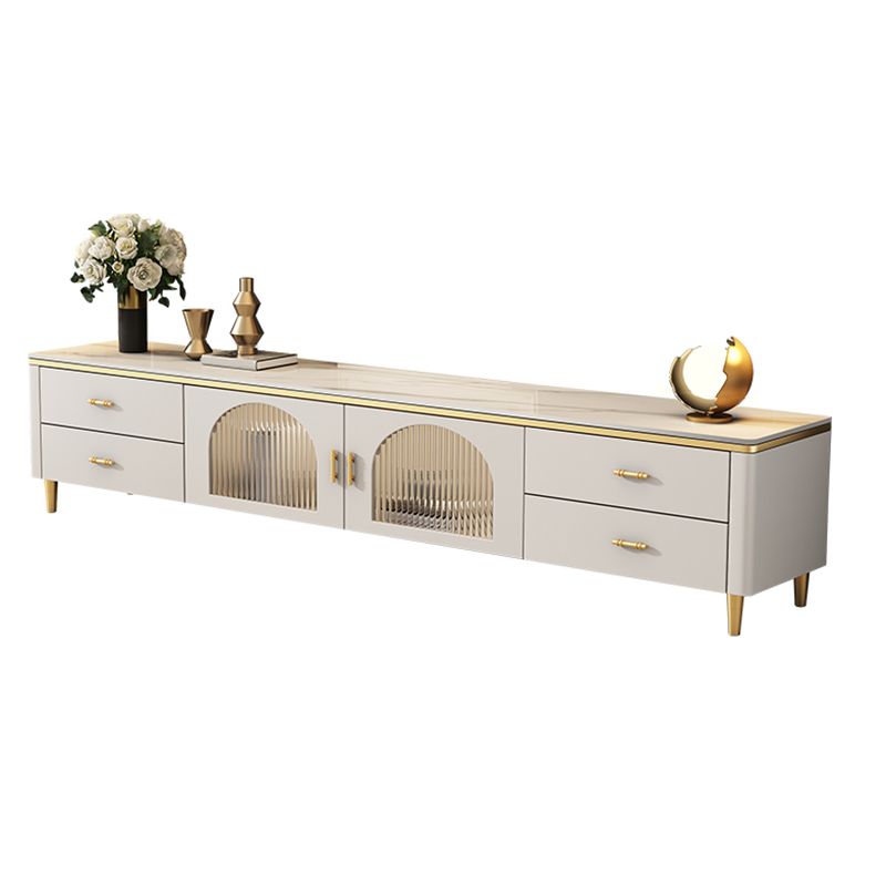 Stone Media Console TV Stand Modern TV Stand Console with Legs Clearhalo 'furn' 'furn_tv_stands_entertainment_centers' 'Furniture' 'Living Room Furniture' 'TV Stands & Entertainment Centers' 'TV Stands & Media Storage Furniture' 'tv_stands_entertainment_centers' 1200x1200_68f103c3-81f7-4dcd-8837-55e7e375bf68