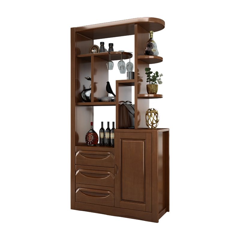 コンテンポラリー78.74 "Hキャビネットソリッドウッドアクセントキャビネット付きドア付き