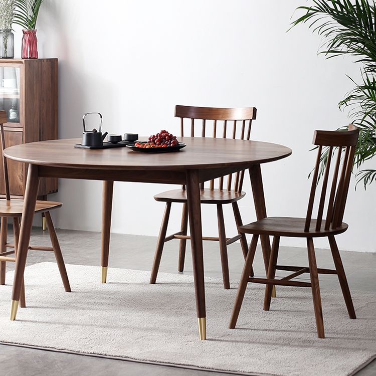 Round 4-foot Dining Site Table Modern Style Solid Wood Table for Indoor Clearhalo ' dining_table' 'Dining Tables & Seating' 'Dining Tables' 'furn' 'furn_dining_table' 'Furniture' 'furniture_dining_table' 'Kitchen & Dining Furniture' 'kitchen&dining_furn' 'kitchen' 'kitchen_dining_table' 1200x1200_68f40756-eb07-4dd4-ad3b-8cd576222979