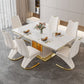 Traditional Luxury Dining Table White Rectangle Sintered Stone Table Clearhalo ' dining_table' 'Dining Tables & Seating' 'Dining Tables' 'furn' 'furn_dining_table' 'Furniture' 'furniture_dining_table' 'Kitchen & Dining Furniture' 'kitchen&dining_furn' 'kitchen' 'kitchen_dining_table' 1200x1200_68f7342d-e80b-4772-87b1-1c7f675e3d77