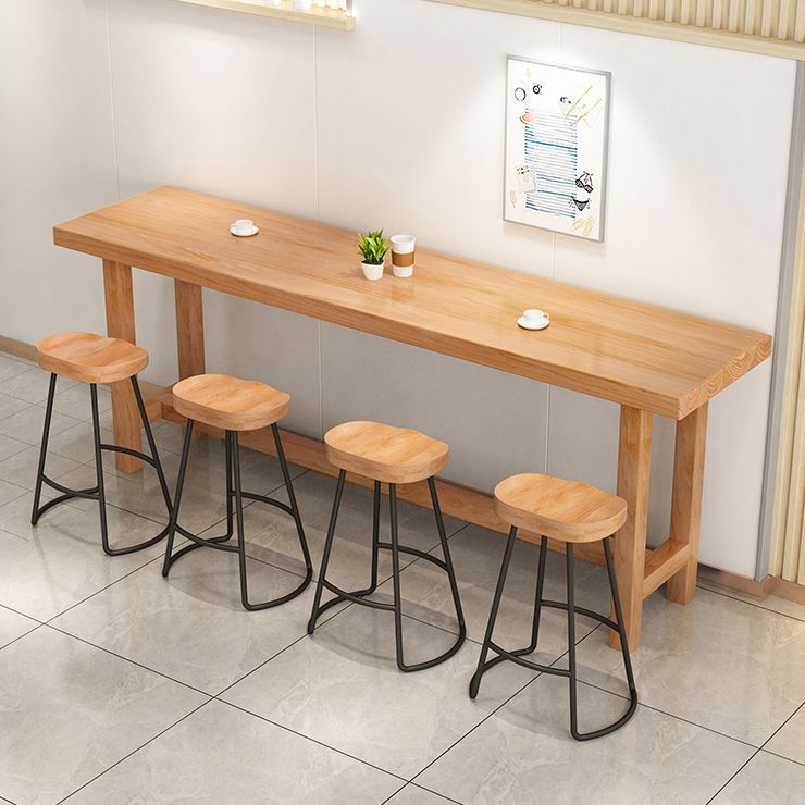 1/2/6/11 Pieces Pub Dining Set Contemporary Solid Wood Pub Table Set Clearhalo 'Bar Furniture' 'furn' 'furn_home_bar_bar_sets' 'Furniture' 'Home Bars & Bar Sets' 'home_bar_bar_sets' 'Kitchen & Dining Furniture' 1200x1200_68f7a227-6521-4d54-88c2-1efdd107b322