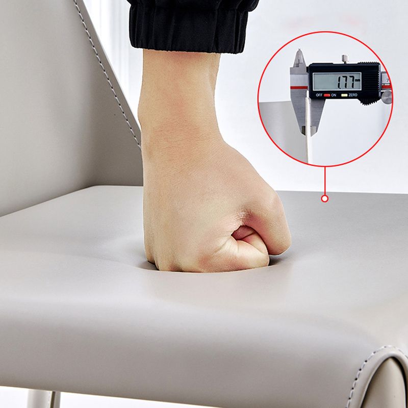 Leather Contemporary Restaurant Side Chair Solid Color Parsons Dining Chair Clearhalo ' kitchen&dining_furn' 'Dining Chairs' 'Dining Tables & Seating' 'dining_chair' 'furn' 'furn_dining_chair' 'Furniture' 'furniture_dining_chair' 'Kitchen & Dining Furniture' 'kitchen' 1200x1200_68f8da14-3304-42be-8a9e-2317494fdb55