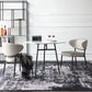 White Stone Table Set for Home 1/2/3/5 Pieces Modern Round Dinette Set