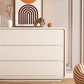 Modern Dresser Solid Wood Storage Chox Coffing con 3 cajones