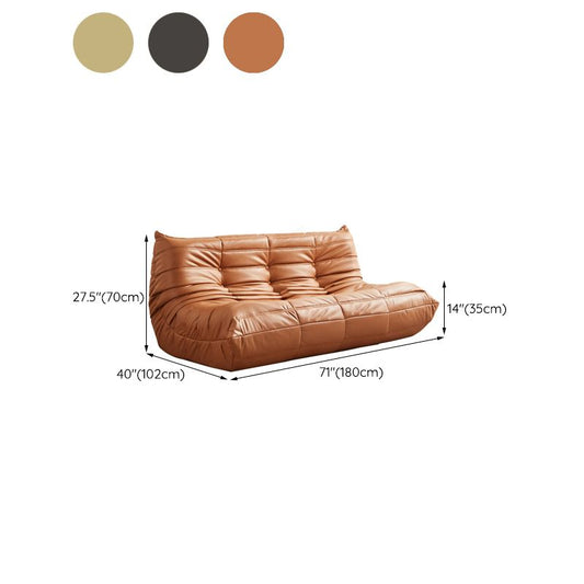 3-Seater Tufted Faux Leather Sofa Contemporary 70.9" W Armless Seating Clearhalo 'furn' 'furn_sofas' 'Furniture' 'Living Room Furniture' 'Sofa' 'sofas' 1200x1200_68fb4bf2-de45-40fc-a41d-54979fae3fab