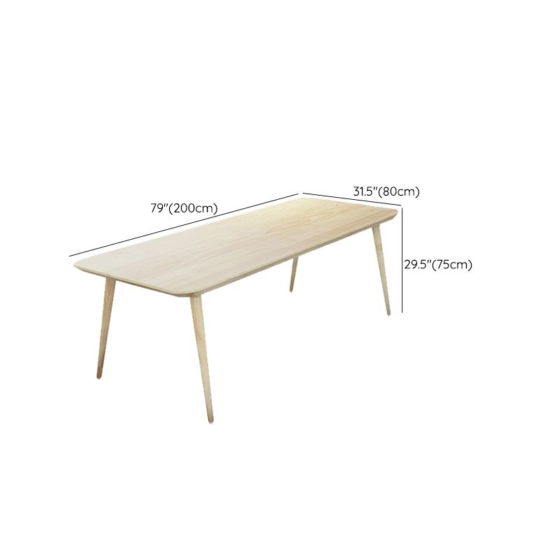 Modern Wood Office Desk Rectangular Shape Task Desk con 4 patas para el hogar
