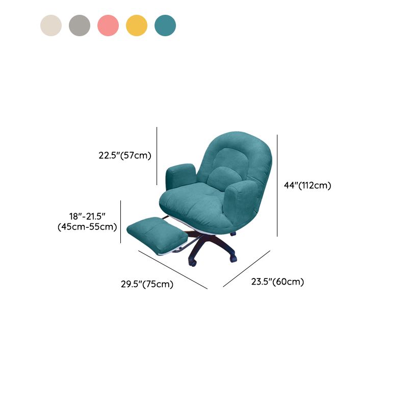 Sedia da ufficio moderna senza braccioless a braccioletta regolabile sedia a scorrimento