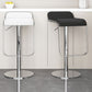 Modern Faux Leather Barstool Adjustable Height Swivel Barstool