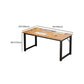 Rectangular Shaped Office Table Wood Writing Desk in Natural