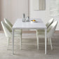Modern Rectangle Dining Table Stone Top Table with Metal Base in White Clearhalo 'Dining Tables & Seating' 'Dining Tables' 'dining_table' 'Furniture' 'furniture_dining_table' 'Kitchen & Dining Furniture' 1200x1200_69029fdb-590c-40ec-af7e-7e8030772757