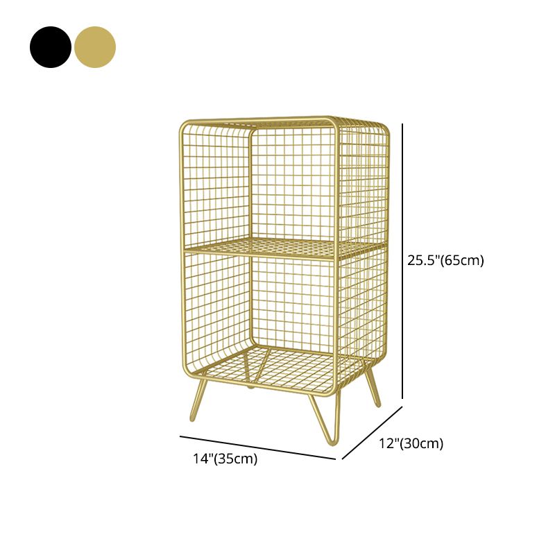 Glam Style Metal Bookshelf Closed Back Standard Shelf Bookcase for Home Clearhalo 'Bookcases' 'furn' 'furn_bookcases' 'Furniture' 'furniture_bookcases' 'Office Furniture' 1200x1200_69041aa6-ad88-4552-b1fb-b8bcc47f9289