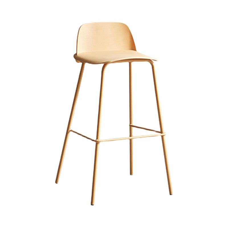 Contemporary Metal Plastic Barstool Bristol Bar Stool with Footrest and Low Back Clearhalo 'Bar Furniture' 'Bar Stools' 'bar_stools' 'furn' 'furn_bar_stools' 'furniture_bar_stools' 'Kitchen & Dining Furniture' 'kitchen&dining_furn' 'kitchen' 'kitchen_furn' Furniture' 1200x1200_6905cea6-c587-44b3-9fb7-771181adf390